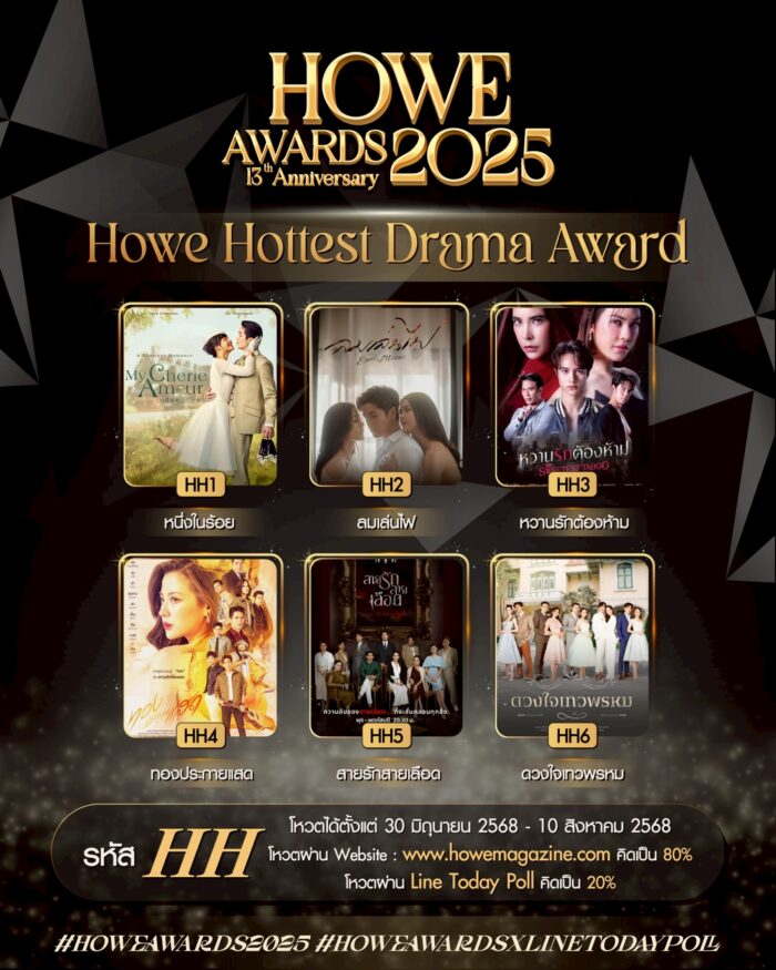 VOTE HH - HOWE HOTTEST DRAMA AWARD 2025